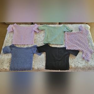 Stretchy crop top bundle